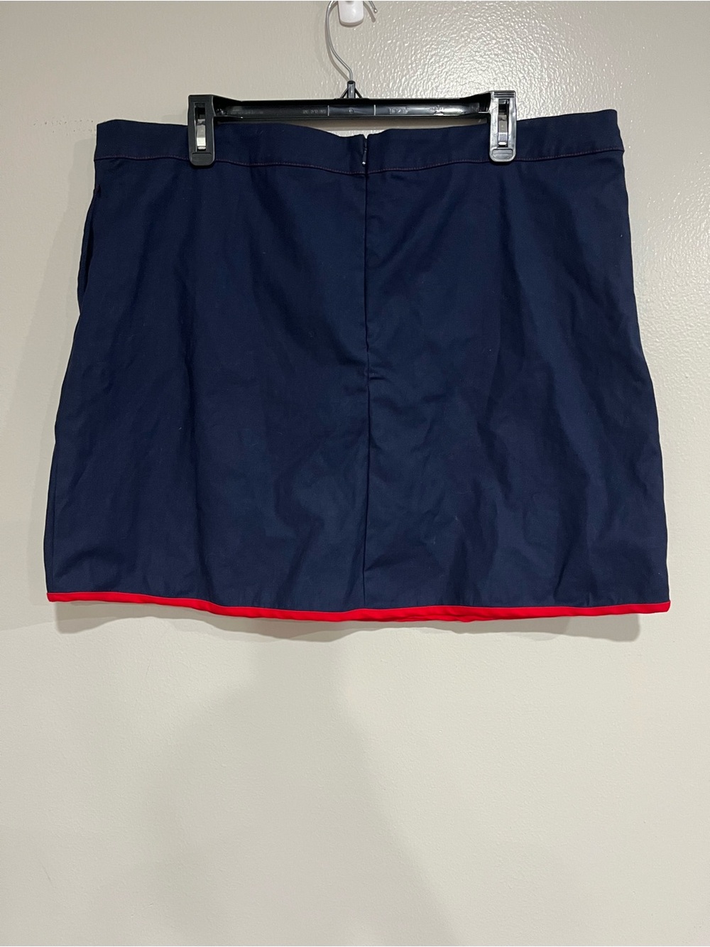 NWT Frances Valentine Scooter Skort - Navy Blue with Red Trim Sz 12
